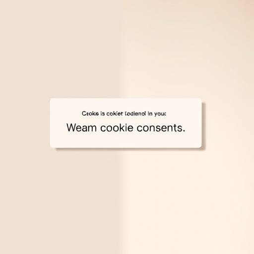 Bannière de consentement aux cookies
