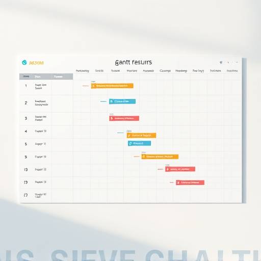 Diagramme de Gantt montrant la progression d'un projet Agile utilisant Scrum
